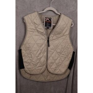 Fieldsheer Mens 2XL Tan Diamond Motorcycle Cooling Quilted Full Zip Liner Vest